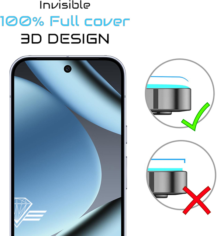 Protection écran Google Pixel bord a bord  intégrale - Diamond Glass